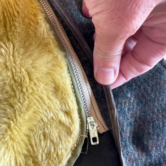 Vintage Jacobson's Wool Plaid Pea Coat Removable Liner Button Front / 4T - Picture 8 of 16